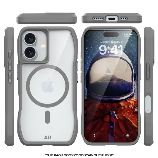 Octagon MagSafe Case for iPhone 16 I Grey