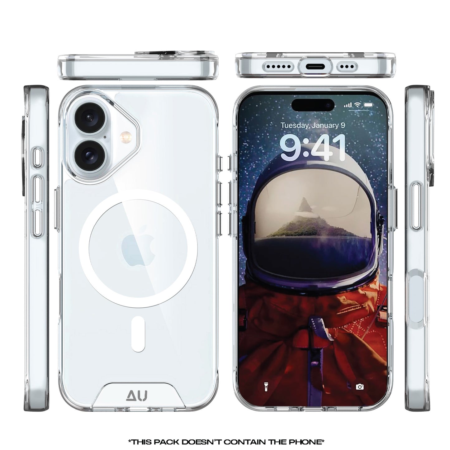 Space MagSafe Case for iPhone 16 Plus I Transparent