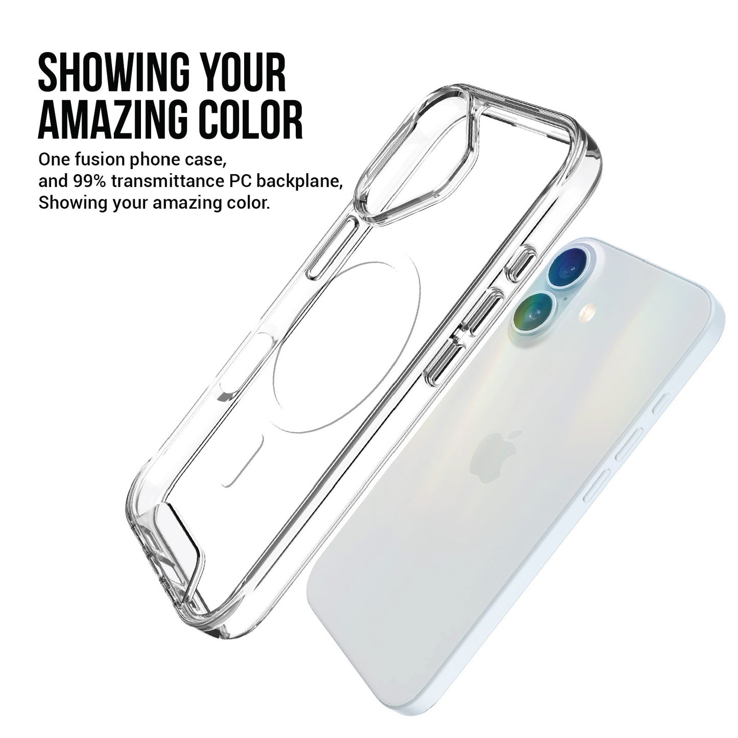 Space MagSafe Casefor iPhone 16 I Transparent