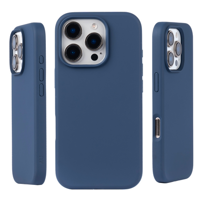 Liquid Silicone MagSafe Case for iPhone 16 Pro I Blue