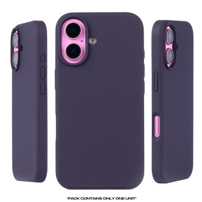 Liquid Silicone MagSafe Case for iPhone 16 I Purple